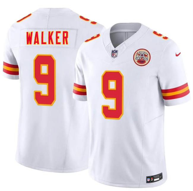 Men’s White Kansas City Chiefs #9 Kenneth Walker III 2026 F.U.S.E. Vapor Untouchable Limited Stitched Football Jersey